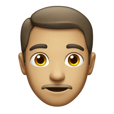 Neutral face giving a side eye sticker