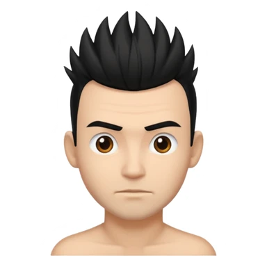 cabelo tipo mogóis masculino sticker