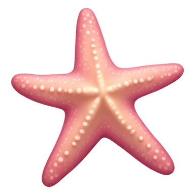 Pink and beige starfish sticker