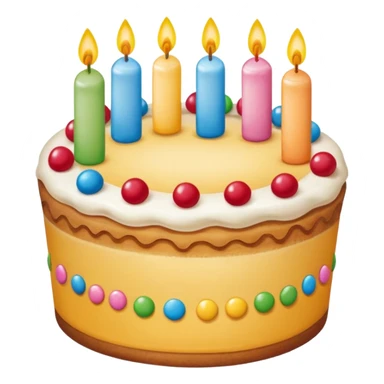 pastel de cumpleaños con colores vivos sticker