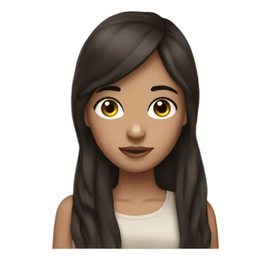 aesthetic brunette girl sticker