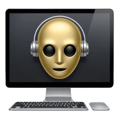 AI webflow on a computer - really complicated, no faces sticker