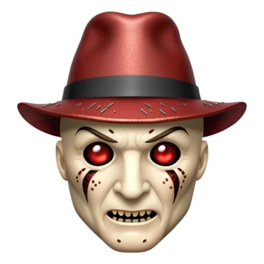 glitter claw freddy krueger sticker