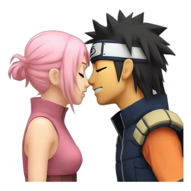 naruto kiss sakura sticker