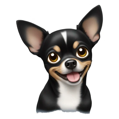 A black chihuahua sticker