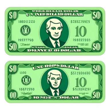 quiero un billete de dolar sticker