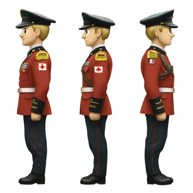 Canadian military with a combat uniform read for the war sticker