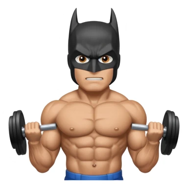 Batman lift dumbbells sticker