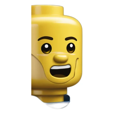 crying lego man sticker
