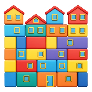 Toy Block Homes sticker
