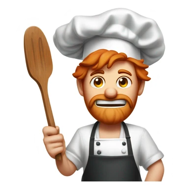 Mad red head chef sticker
