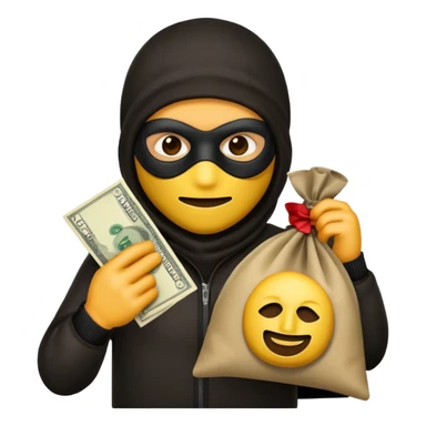 Robber emoji sticker