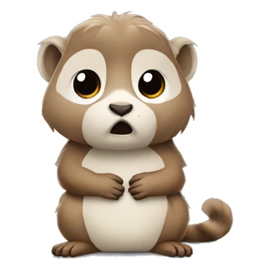 Marmotte qui est triste  sticker