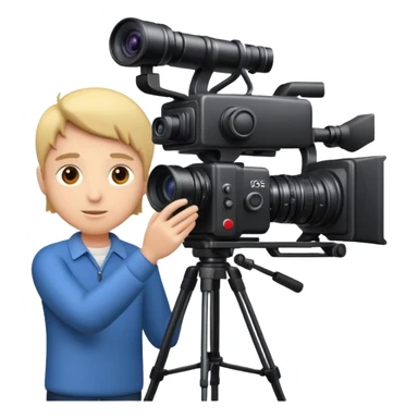 filming in studio with big camers and setup sticker