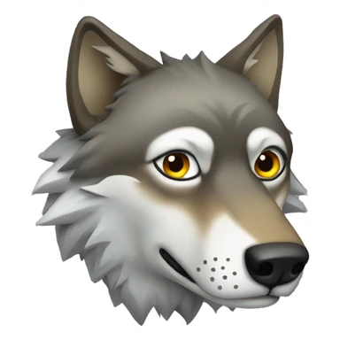 Wolf lurking  sticker