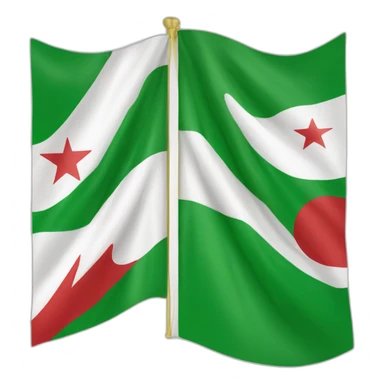 drapeau d'algerie plus grand que les autres drapeaux sticker