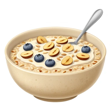 oatmeal porridge bowl, sticker
