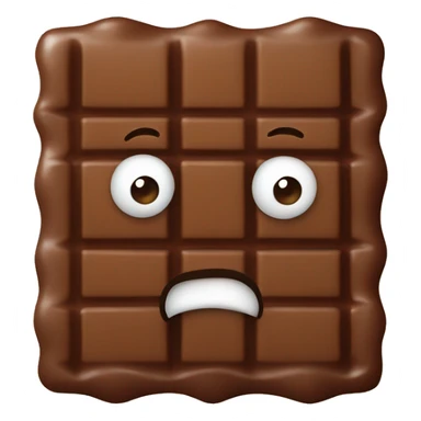 A square chocolate, salted caramel sticker
