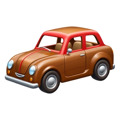 wood toy car sticker