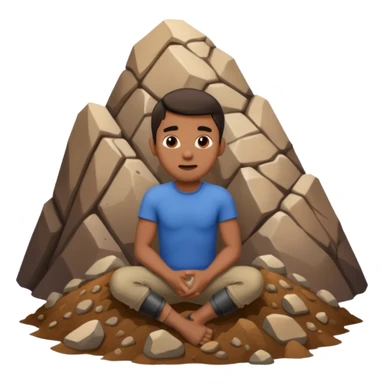 homme qui une montagne coincé dans les fesse sticker