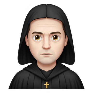 A preacher who's actually a demon.... but Noone knows it yet, in the style of your bleeding skull art. Dark gritty and menacing sticker