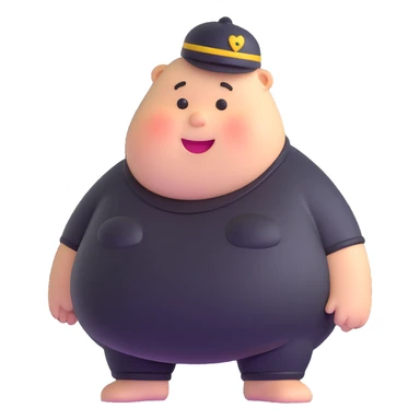 chubby character sticker
