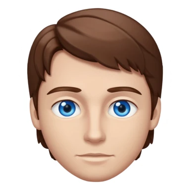 Jacob Underwood brown hair, blue eyes sticker