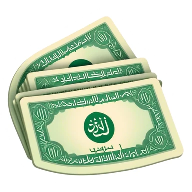 New Saudi Riyal Shape sticker