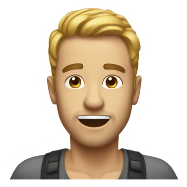 Shaking my head sticker