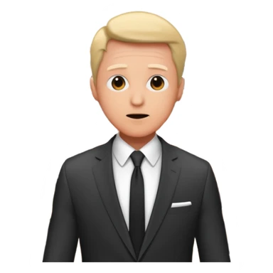 a famous artist FEELING FEAR, with the audience BEHIND HIM sticker