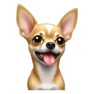 chihuahua with tongue outside sticker