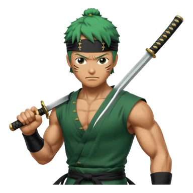 Zoro qui découpe quelqu un sticker