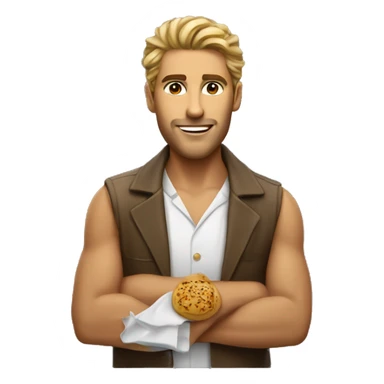 Uomo leone con codino sticker