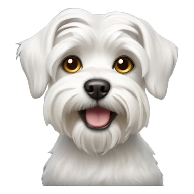 Maltese terrier dog sticker