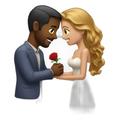 Marriage proposal sticker