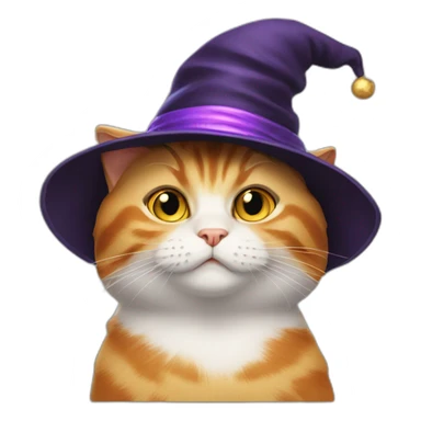 Cat-in-magic-hat sticker