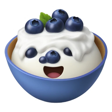 Yogurt bowl blueberry’s sticker