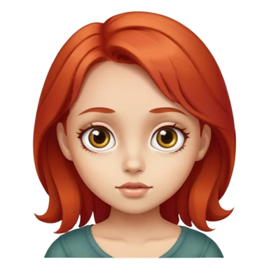 Little Red fo with big eyes sticker