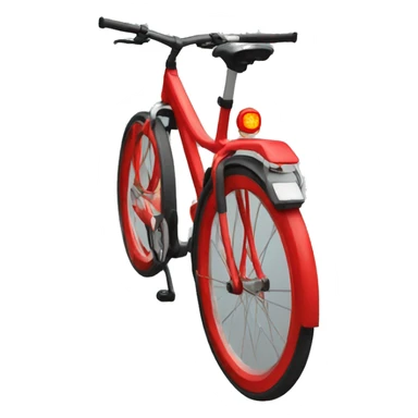 red bike rear light sticker