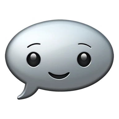  chat burbulas juodai baltas su mettalic efektu sticker