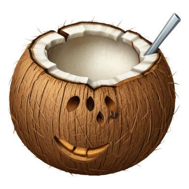 Noix de coco légèrement plus petite sticker