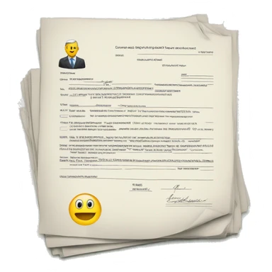 Loan application documents sticker