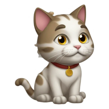 cat with elder scroll sticker