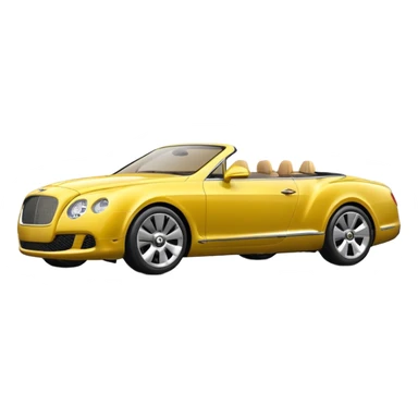 Yellow Bentley sticker