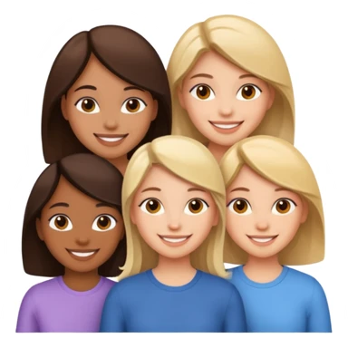 Three girl friends sticker