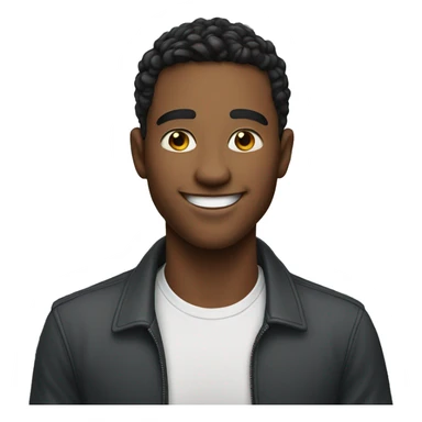 handsome young man smiling   sticker