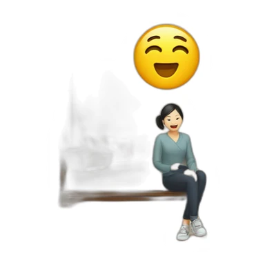 Chinois dans une villa  sticker