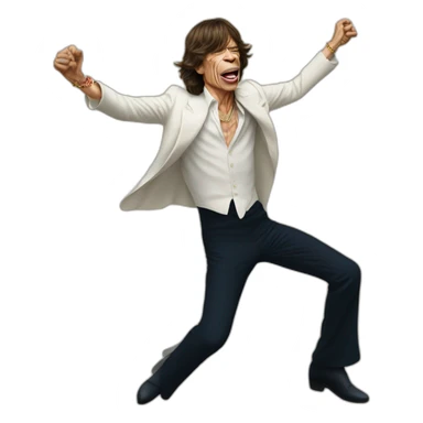 Mick Jagger bailando sticker