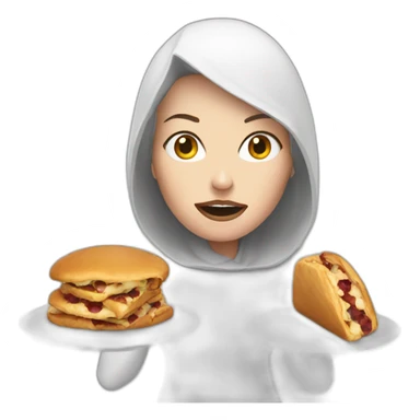 Hungry white widow sticker