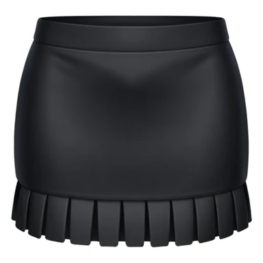 plain isolated black mini skirt sticker